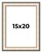 Contemporary Silver Picture Frame - UV Acrylic, Foam Board Backing, Hanging Hardware